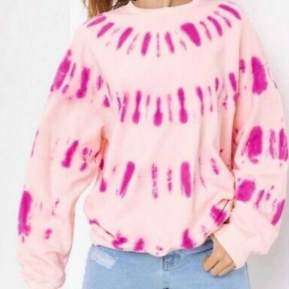 Pink Tie Dye Sweatshirt